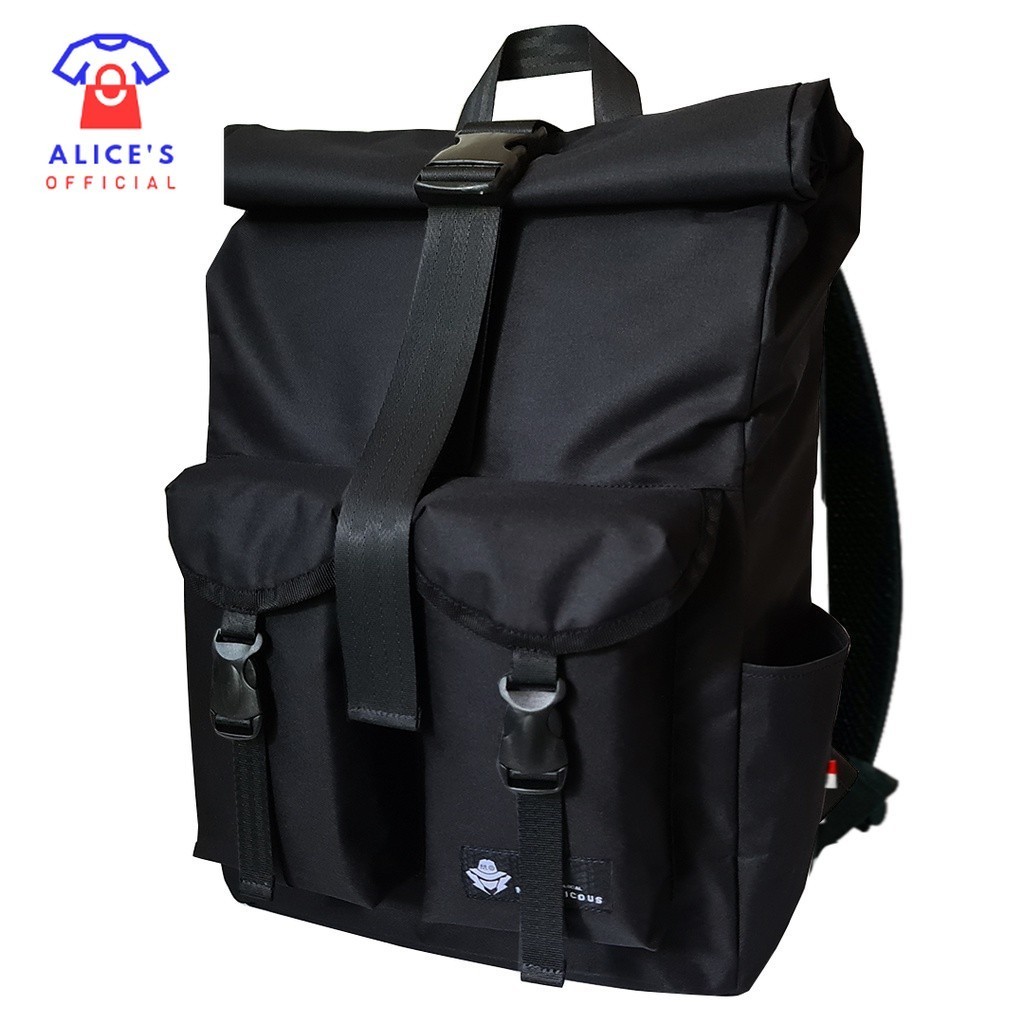 ALICES Tas Punggung Laptop Busa Backpack Waterproof 16 inch - Tas Rolltop Classic 203