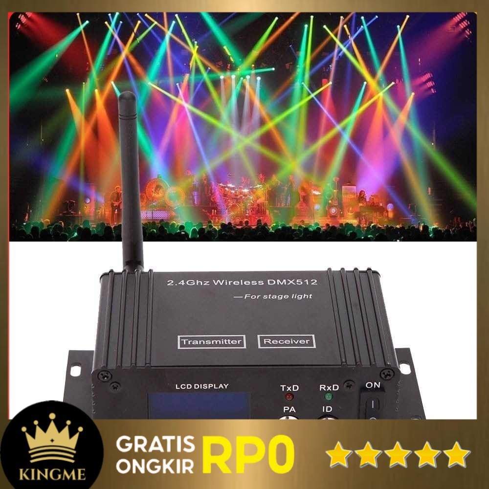 Shineslay Transmitter Receiver Stage Lighting Adjustable 126 Channel - DMX512