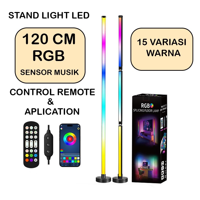 [HYN02] PROMO 9.9 LENOTCH Lampu Hias LED Stand RGB 120CM / Lampu dekorasi Sudut Ruangan USB / Lampu 