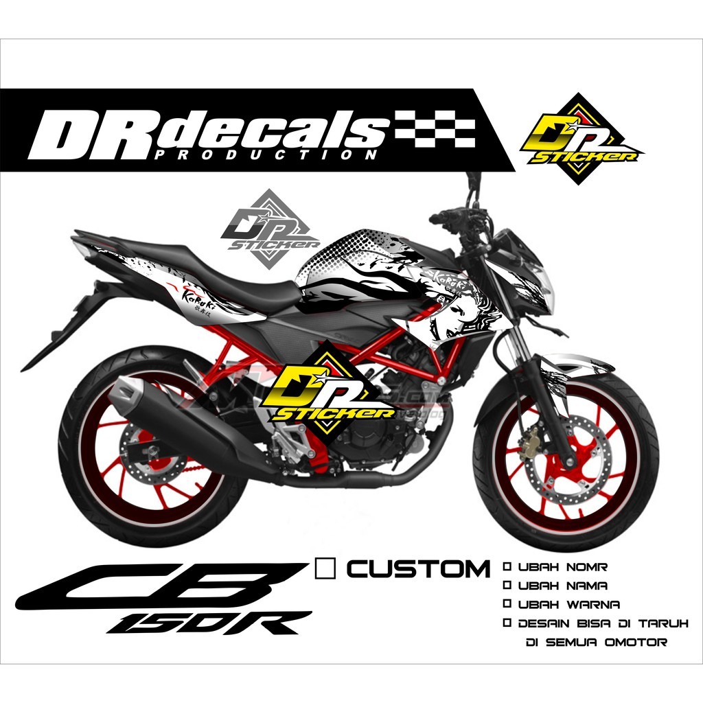 Decal CB150R New Kabuki - Decal CB150R New Motif Kabuki Full Body Dr-320