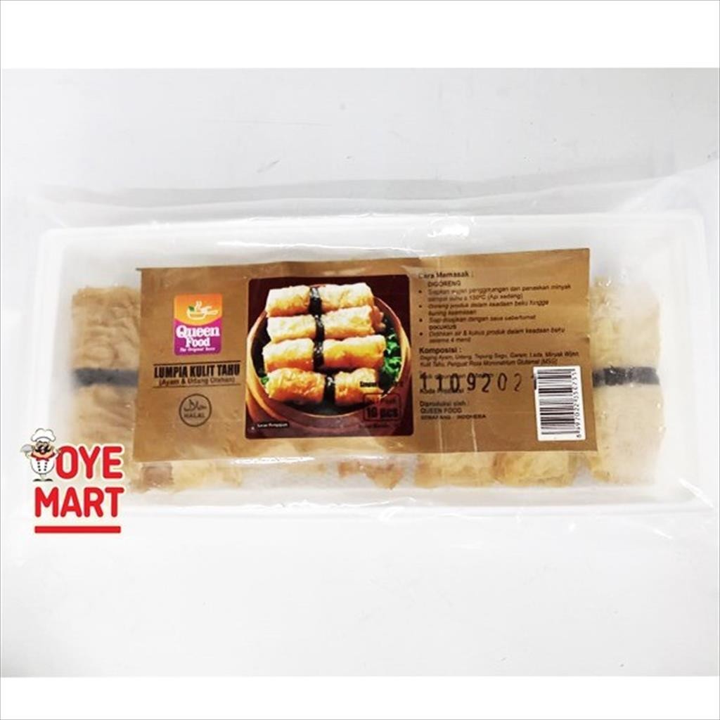 

QUEEN FOOD LUMPIA KULIT TAHU 180GR / DIMSUM LUMPIA AYAM & UDANG OLAHAN