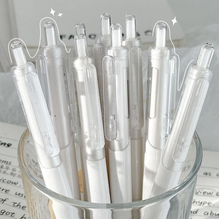 

Pulpen Aesthetic Gel Pen 0.5mm Mekanik Pena Pen Retractable Gel Pens Kreatif Impor Tinta Hitam Stationery Alat Tulis Sekolah