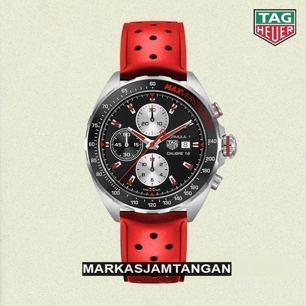 Jam Tangan Pria - Arloji Cowok BEST SELLER TAG Heuer / TAGHeuer PREMIUM Formula 1 calibre 16 Max Ver