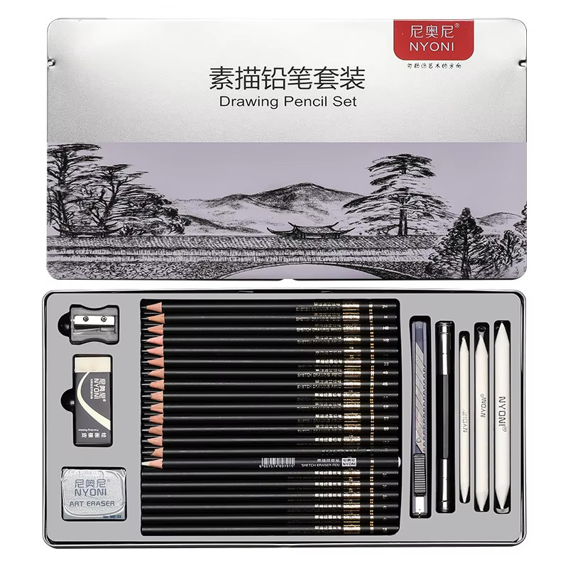 

Set Pensil Warna Profesional Paket Alat Seni Lukis Lengkap dengan Pensil Karbon Pensil