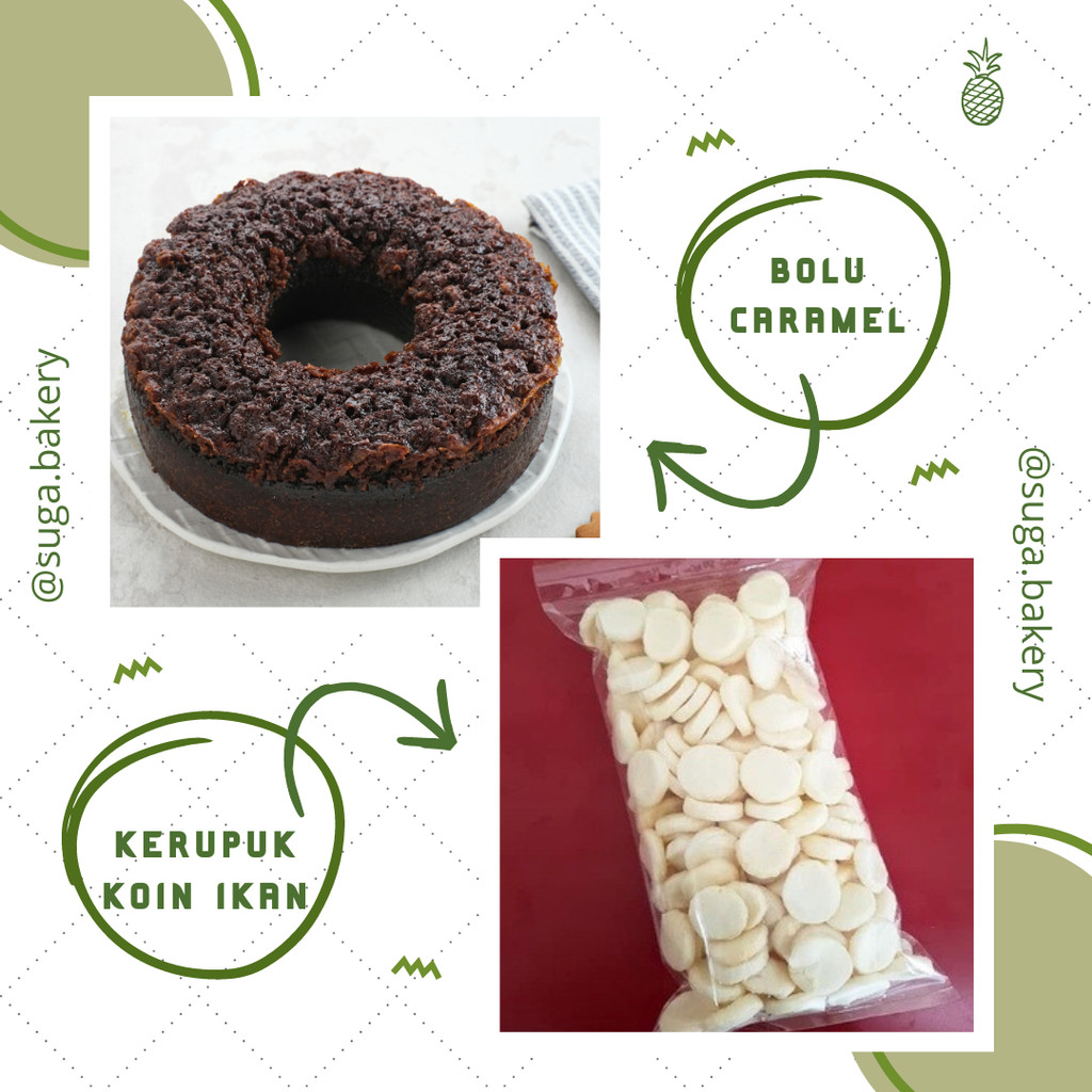 

SATU PAKET Kue Bolu Caramel Sarang Semut + KERUPUK KOIN Kue Basah Lebaran Imlek Hajatan Selamatan Tradisional Jajanan Pasar