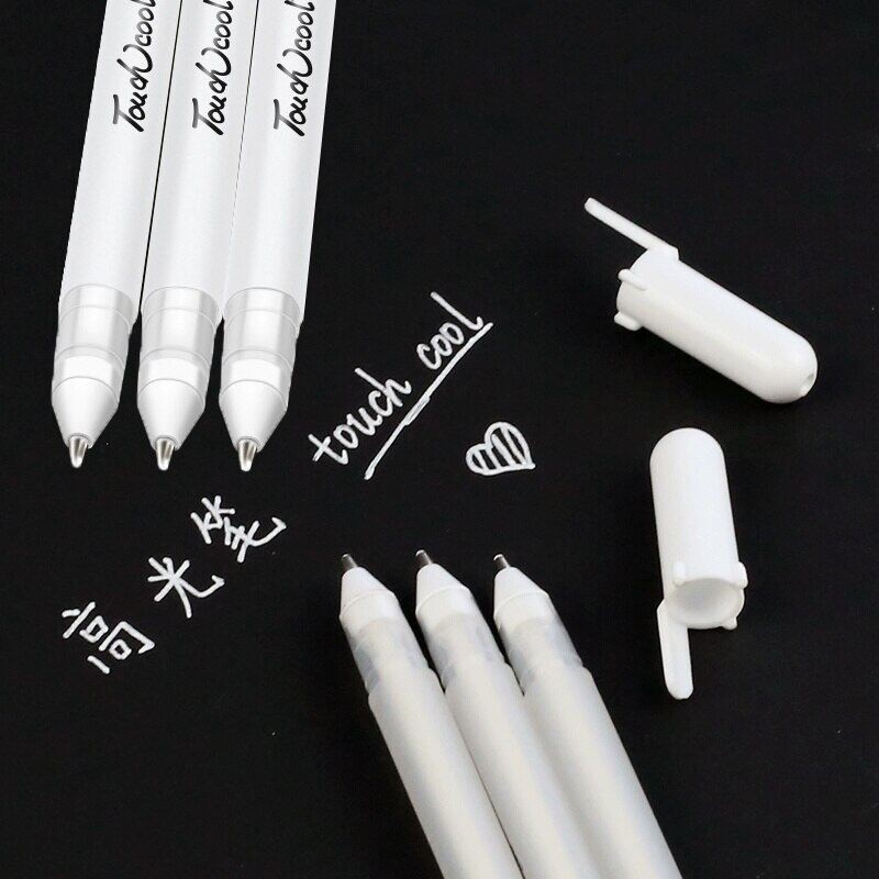 

3/5pcs/10pcs Set 0.8mm Highlight Marker Pen White Ink Gel Pen For Drawing Art Supply Sketch Paint Pen