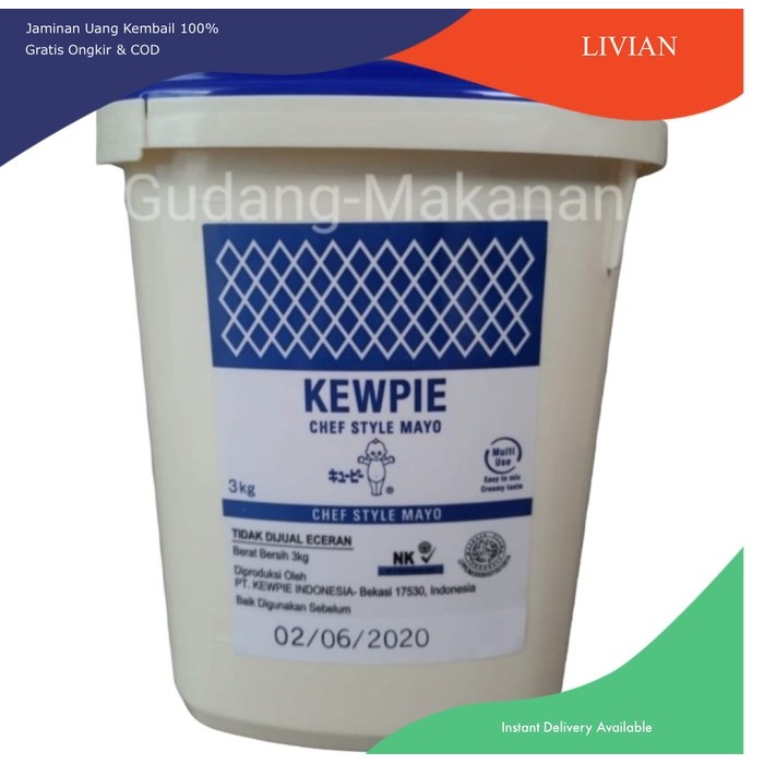

lv Kewpie Chef Style Mayo 3 kg - Pack Standard