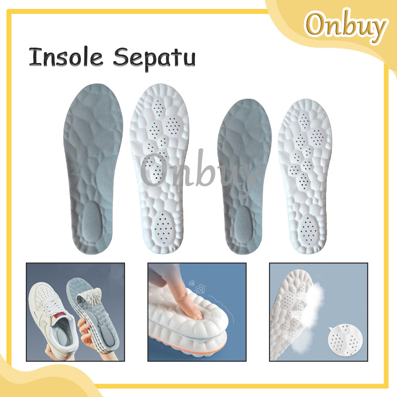 Nsole Sepatu Foam Empuk Elastic Sol Sepatu Olahraga Breathable Shock