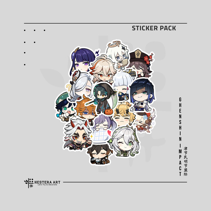 

Stiker Pack Game Sticker Vinyl Doff Laminasi | Stiker Ghensin Impact