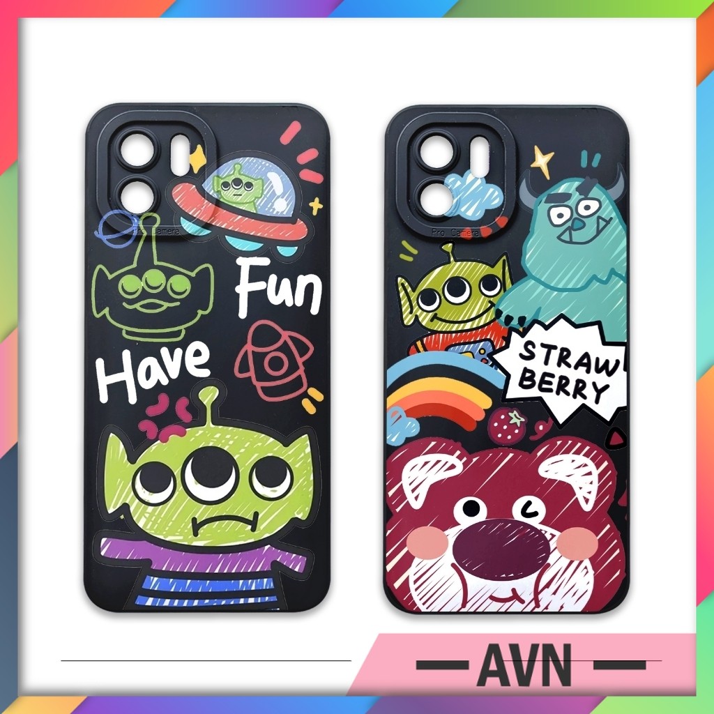 Casing Case  Xiao-mi Redmi A1 A2 Gambar Karakter Aeshtetik  Softcase Tpu Motif Lotso Stich