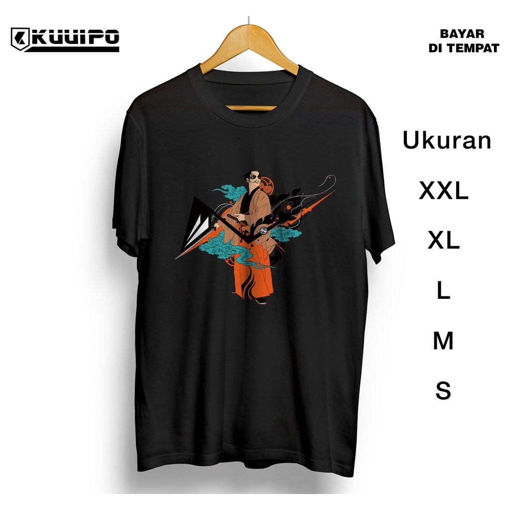 Baju kaos jepang ronin samurai / kaos distro cowok keren FTD