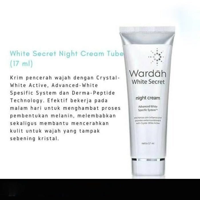 PROMO WARDAH Crystal SECRET WHITE SECRET Day Night Cream 9 ML 17ml Tube Original Bisa COD