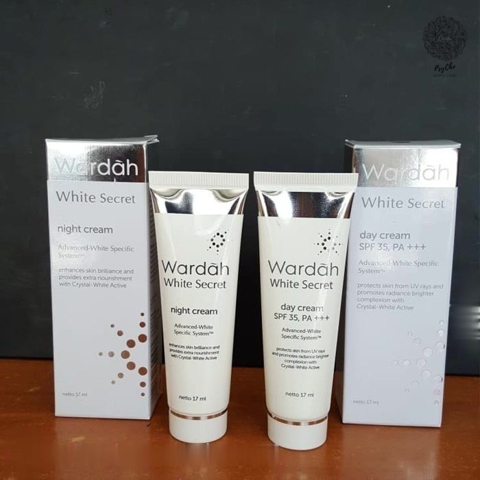 TERMURAH WARDAH Crystal SECRET WHITE SECRET Day Night Cream 9 ML 17ml Tube Original Bisa COD