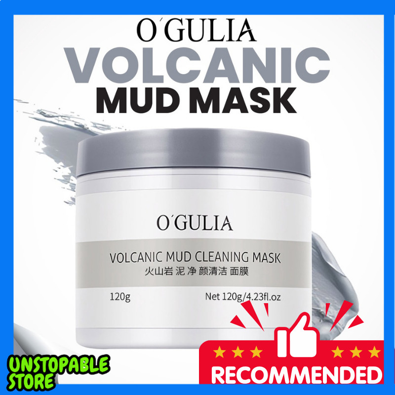 ( COD ) O GULIA Volcanic Mud Masker Lumpur Vulkanik Ogulia Memutihkan Wajah dan Menghilangkan Komedo