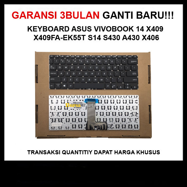 Keyboard Asus Vivobook 14 X409 x409fa-ek55t S14 S430 A430 X406 .