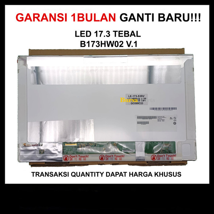 LED 17.3 TEBAL 53SV baru garansi