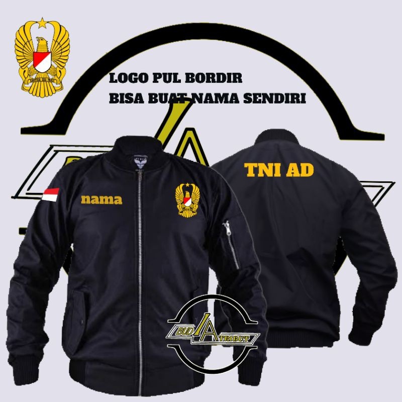 jaket tni-ad / jaket bomber tni-ad / jaket tni ad / jaket bomber tni ad