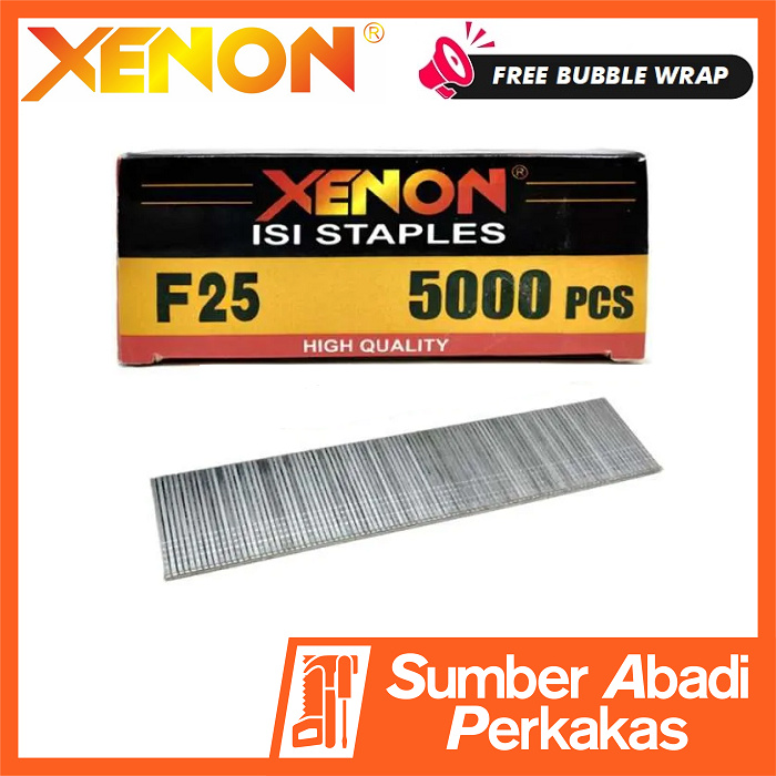 

Baru Xenon F25 Mo Isi Mesin Staples Mata Paku Tembak Lurus Air Nailer Nail Gun Stapler Angin F 25 Mo