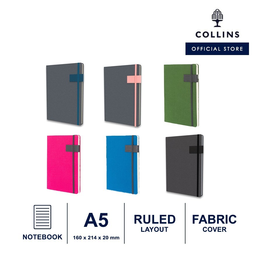 

Collins Notebook Gaia A5 Ruled Agenda Jurnal Planner Journal