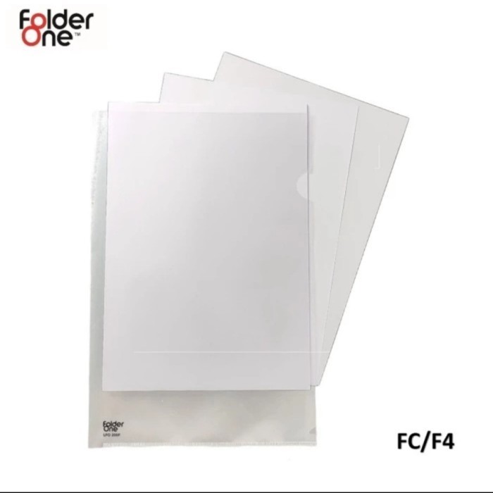 

Folder One Map L Plastik F4 LFO 100F Transparant (1 Pak isi 12 Lembar)