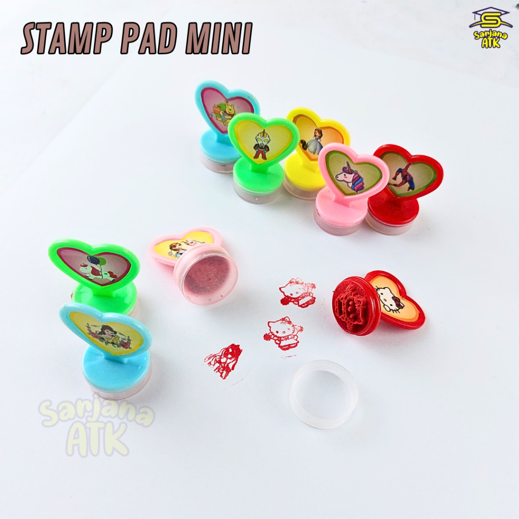 

(5pcs) Mainan Stempel Anak Karakter Funcy / Stamp Cap Mini Character Funcy