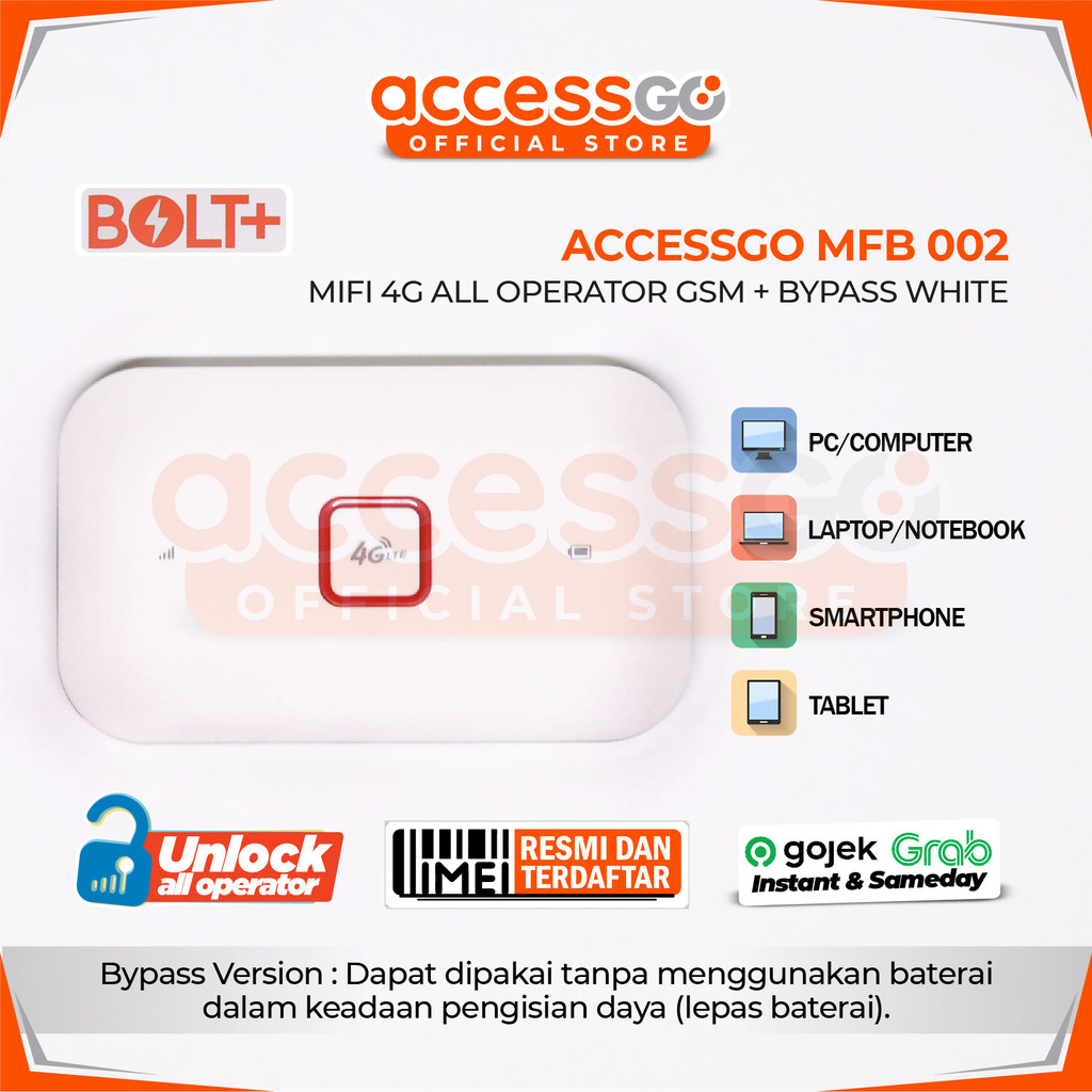 Mifi bolt 4g orginal baru + bypass