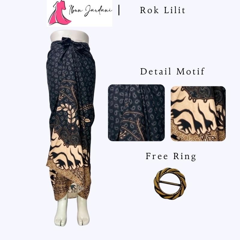 Rok lilit motif batik bawahan kebaya rok kondangan rok wisuda bawahan blouse bahan katun Rok Wanita 