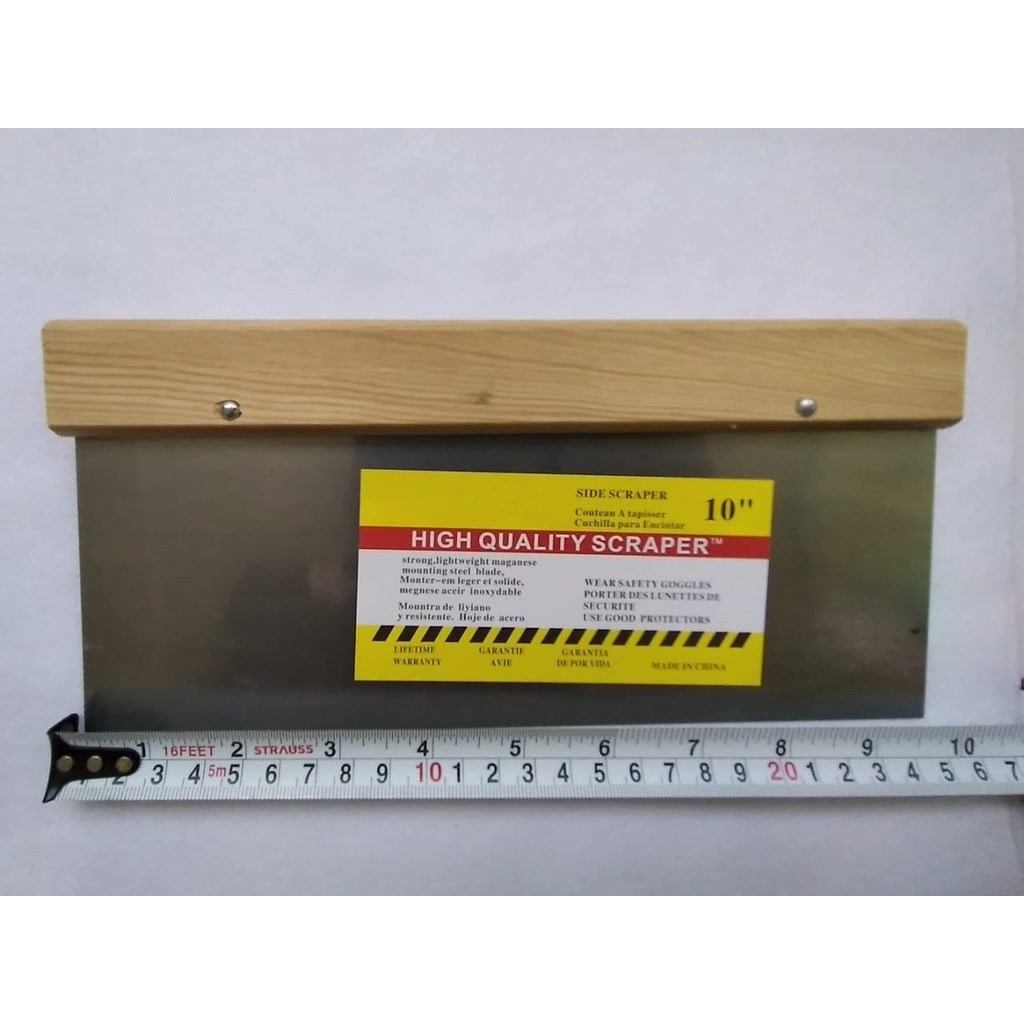 Kape Gypsum 10  Inch Scraper Kape Dempul Gagang Kayu Juco