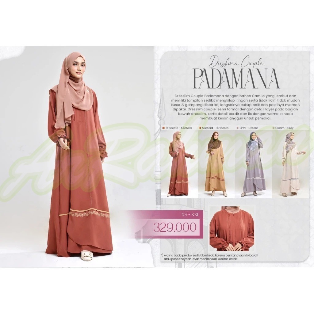 DISKON DISKON RABBANI ORI - SARIMBIT RABBANI COUPLE GAMIS DRESSLIM PADAMANA TERBARU Al-Muqiit.Shop A