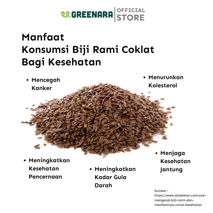 

Biji Rami Bubuk Brown 250gr / Ground Flaxseed