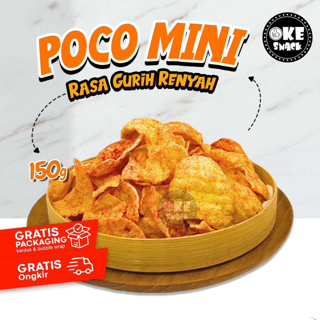 

Keripik Singkong Poco Poco Mini Cemilan Pedas Manis Gurih Renyah