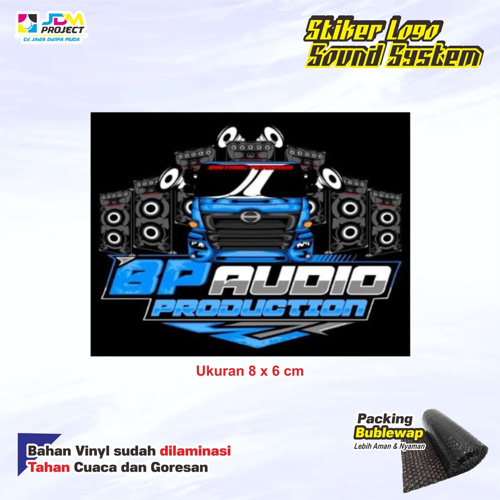 

JDM Project - Stiker Sound System BP AUDIO / BINTANG PERKASA AUDIO Vinyl Laminasi (Bijian)