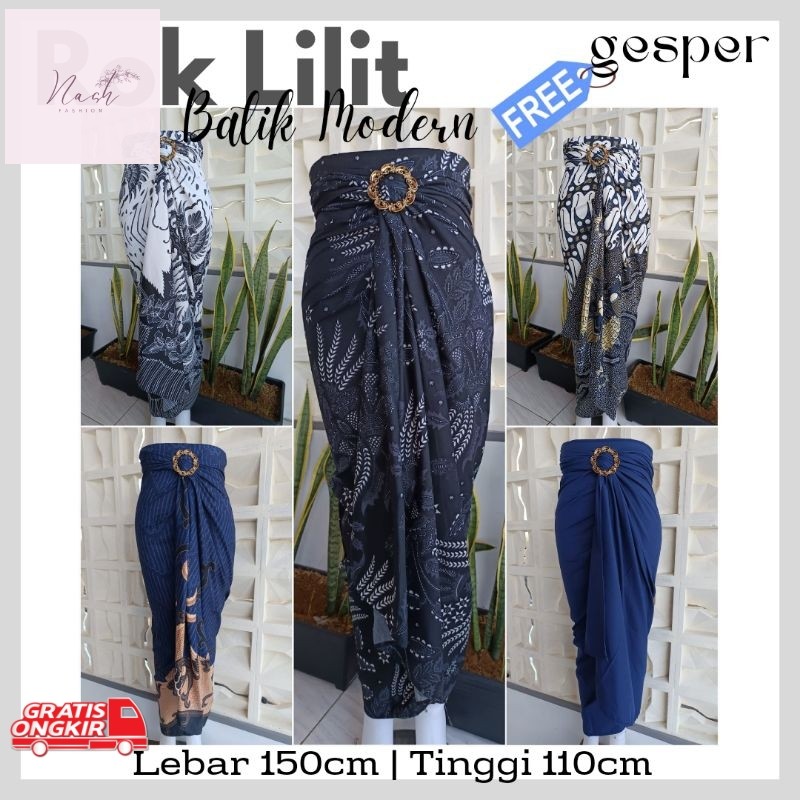 Rok Terkini / ROK LILIT BATIK | JARIK LILIT BATIK MODERN | ROK BATIK MODERN