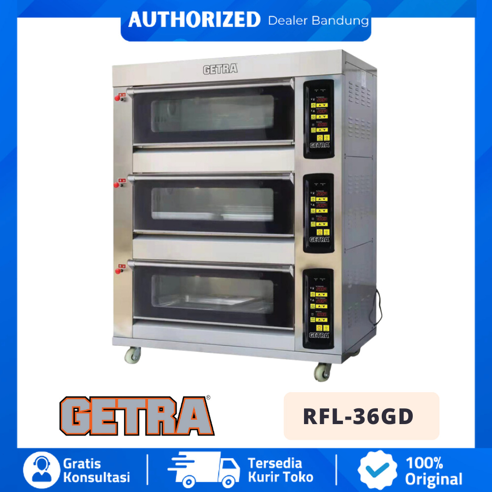 GETRA RFL 36GD RFL-36GD OVEN GAS 3 DECK 6 TRAY GARANSI RESMI