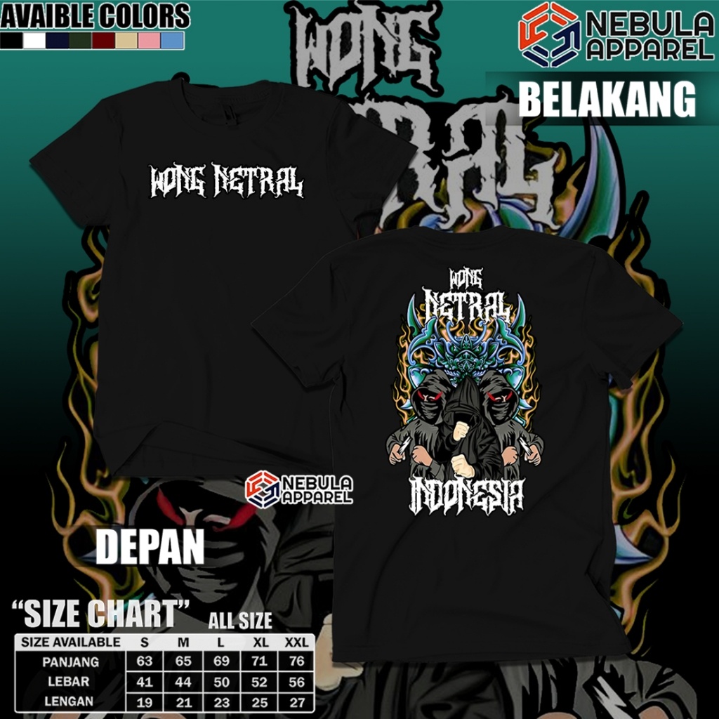 kaos wong netral Indonesia