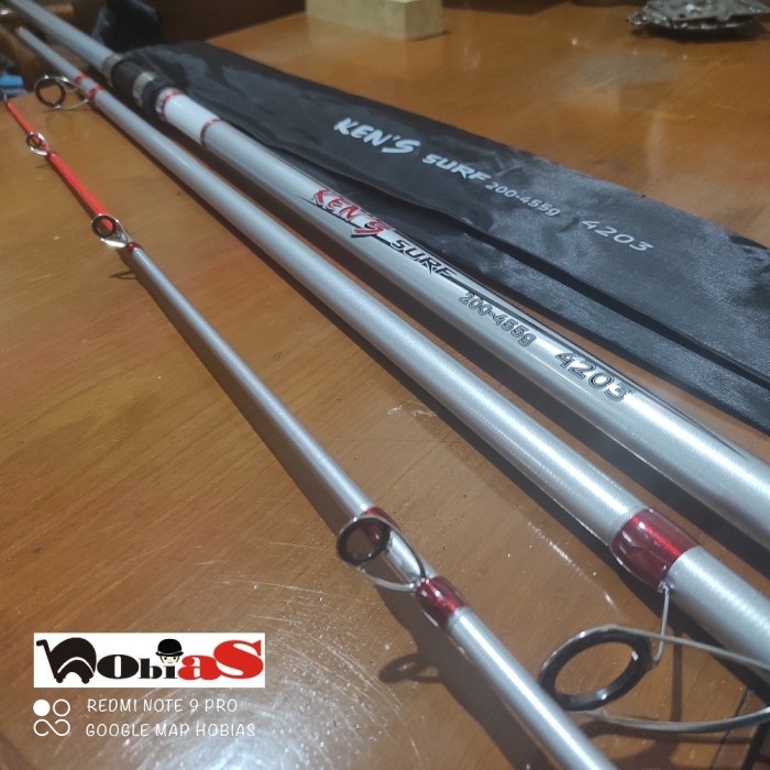 joran pancing laut Sambung 3 CW : 200-455g Kens Surf 420