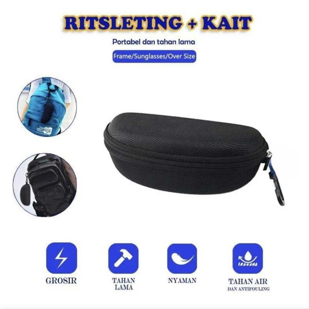Kotak Kacamata Reseleting box Sunglasses / Tempat Kacamata Resleting waterproof Hardcase Cover Kacam