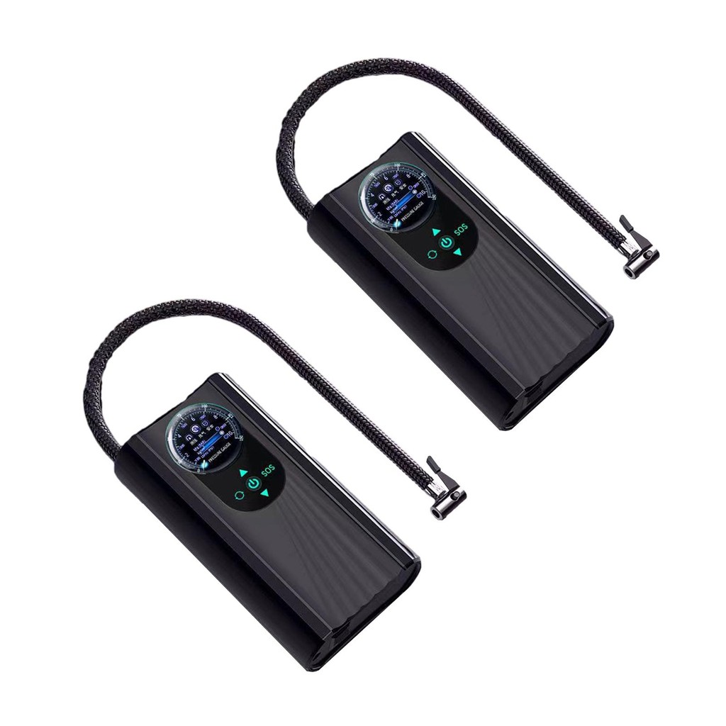 Cordless Tire Inflator LCD Display Mini Tire Pump Tire Electric Inflator for