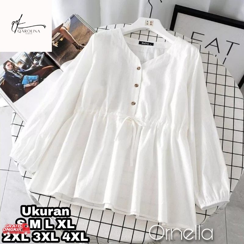 Baju Korea / ORNELLA BLOUSE – BAJU ATASAN WANITA BUSUI - BLOUSE OVERSIZE KOREA TERBARU 2022 – PAKAIA