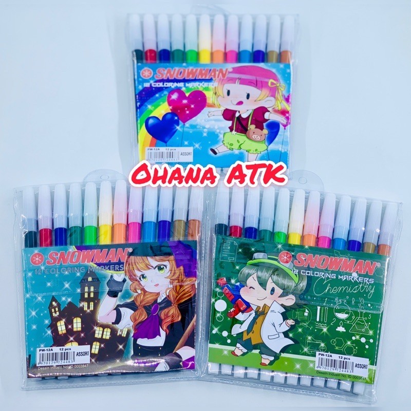

Spidol Snowman 12 Warna