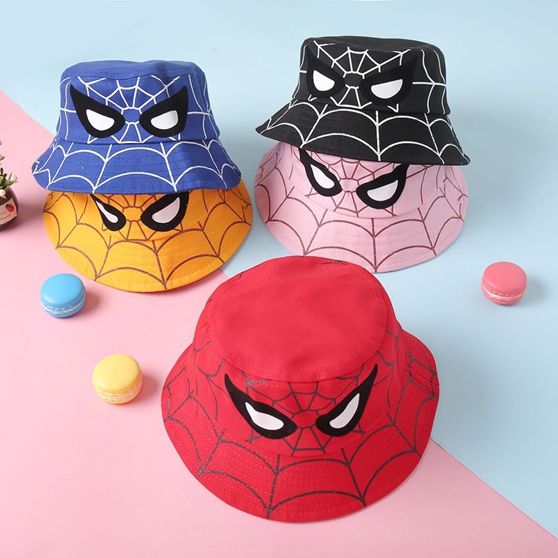 topi bucket anak motif spiderman keren bucket anak laki laki 2 tahun terbaru paling murah bahan berk