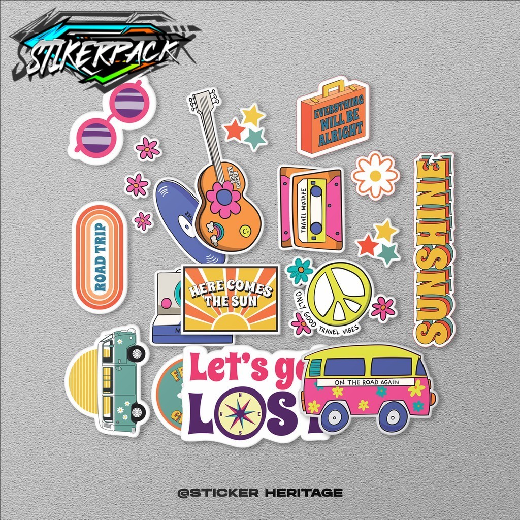 

Stiker Sticker Summer Vocation untuk hape, helm, tumblr, laptop stiker hp stiker helm stiker notebook
