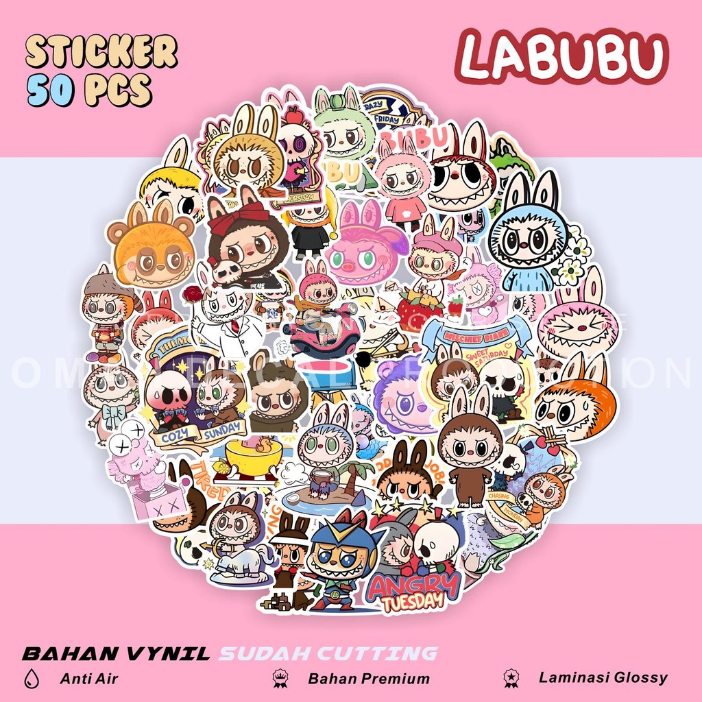 

STICKER LABUBU AESTHETIC RANDOM STIKER PACK LABUBU ANTI AIR UNTUK LAPTOP CASE HP HELM