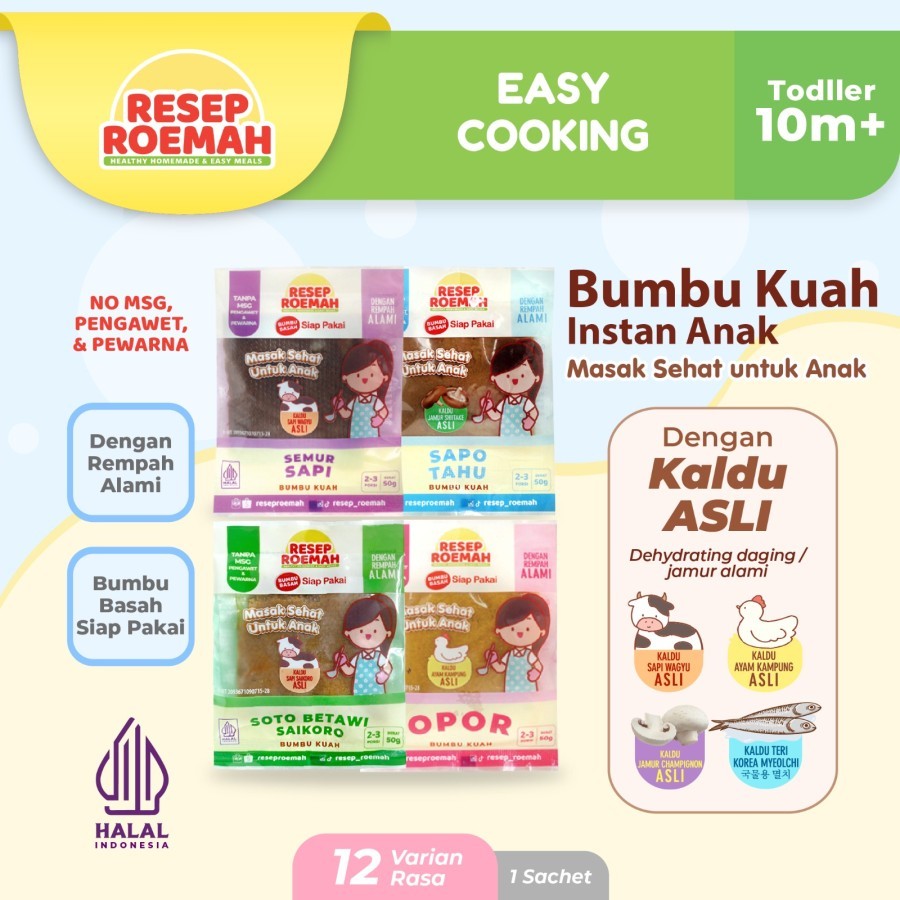 

RESEP ROEMAH Aneka Bumbu Kuah / Bumbu Sehat Anak / No MSG