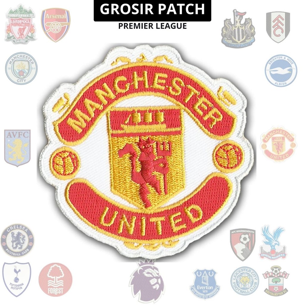 MANCHESTER UNITED/MU PATCH Bordir Logo Emblem/Bet Badge Klub Bola Inggris Premier League
