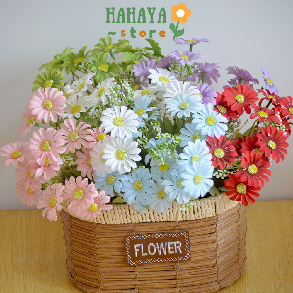 HAHAYA - Bouquet bunga P109 BOSIJU Krisan Matahari Artifisial Dekorasi Hiasan Seserahan Buket Palsu