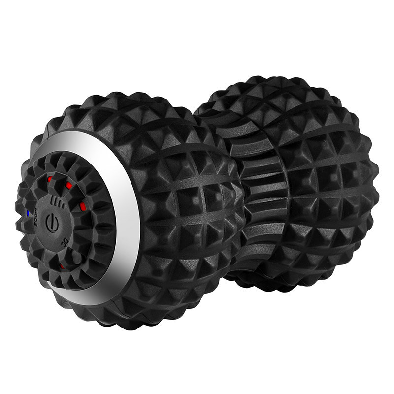 Electric Massage Peanut Ball 4-Speed Vibrating USB Rechargeable Sport Yoga Foam Roller Muscle Relaxa