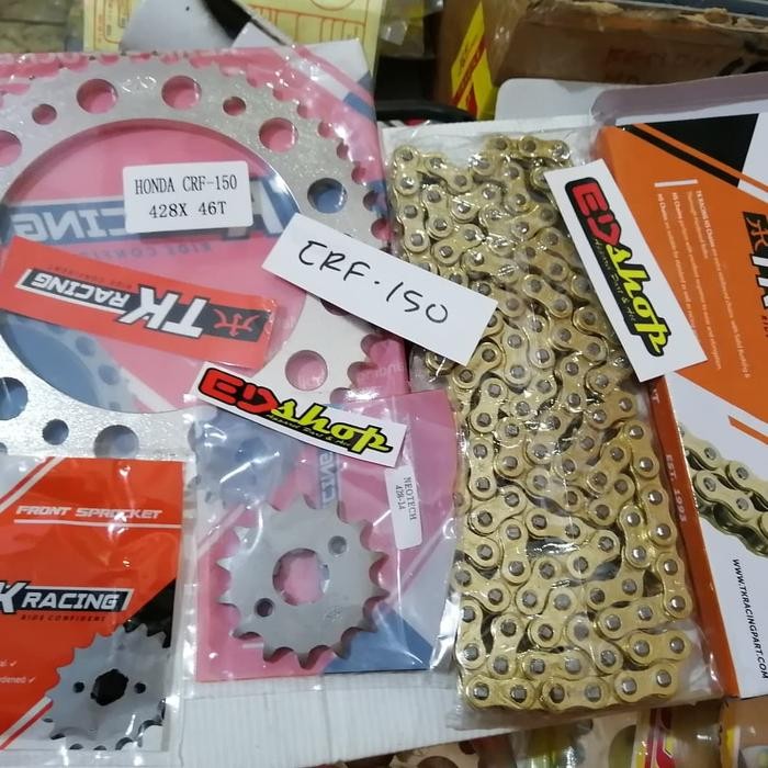 gear SET 428 TK CRF150 CRF 150 SUPERMOTO HONDA RACING GER GIR 428H - 15/48 +rantai