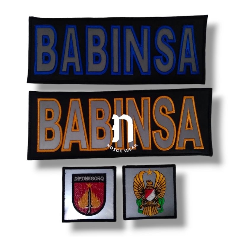 Logo Bordir Babinsa TNI AD Satu set