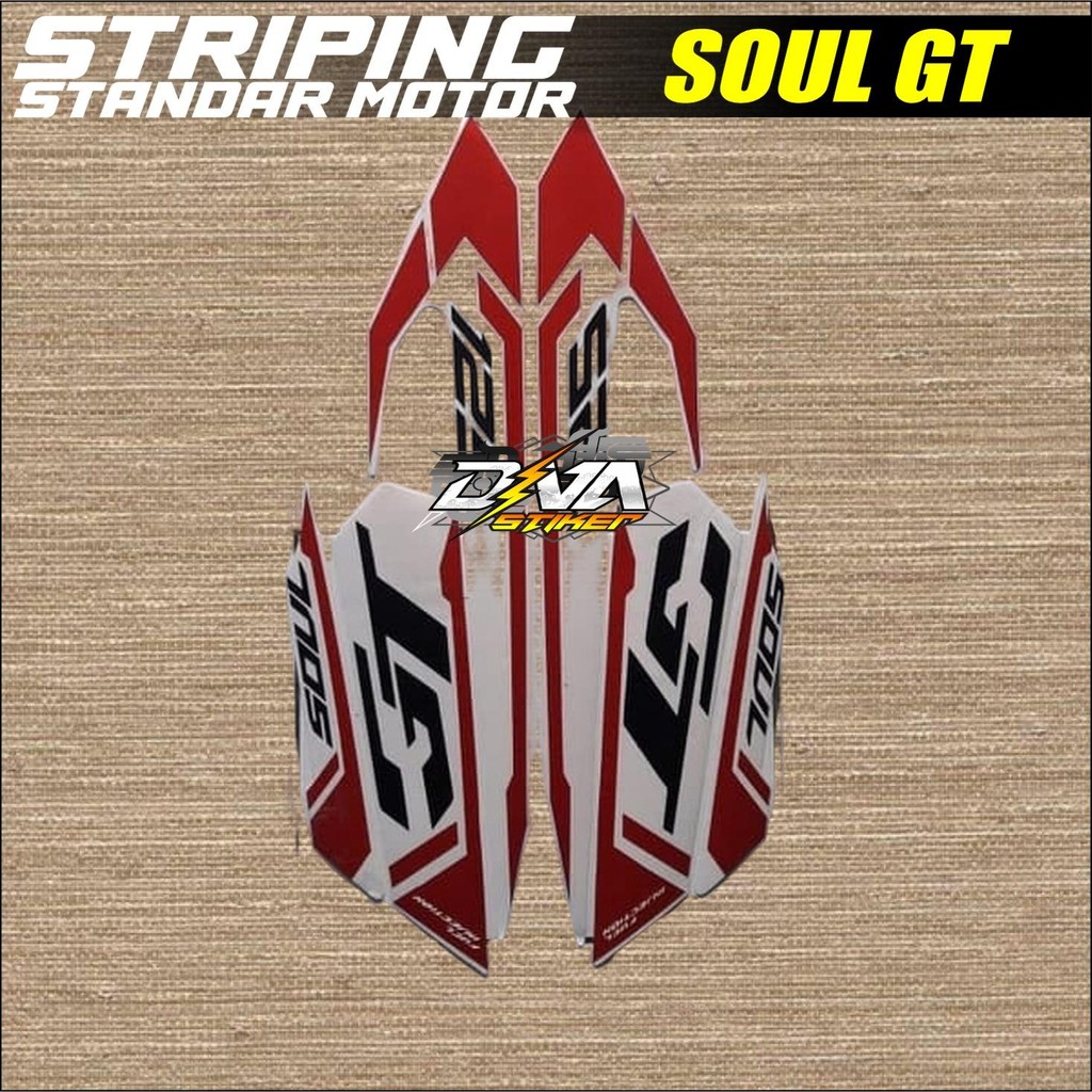 STIKER STRIPING LIS BODY STANDART YAMAHA MIO SOUL GT 2015 LIS STIKER MIO SOUL GT 2015 Termurah